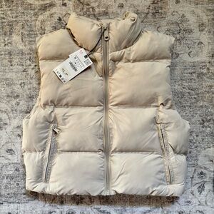 Zara Cream Puffer Vest